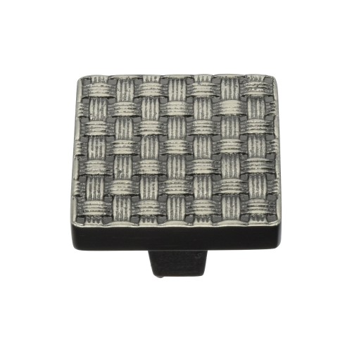 WEAVE CUPBOARD DOOR KNOB SQUARE